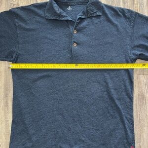 45r 45rpm vintage Indigo polo shirt, Size 5, Made IN JAPAN